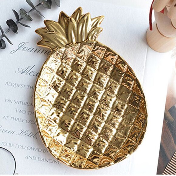 Golden Hour Pineapple Trinket Dish 🍍 🍍 🍍 - Picture 1 of 6